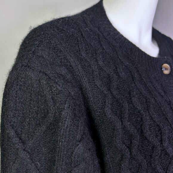 Favorite Daughter cardigan XL chunky cashmere oversized cable knit fisherman - Picture 5 of 16